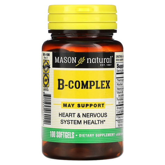 Mason Natural-B Complex-100 Softgels