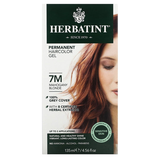 Herbatint-Permanent Haircolor Gel-7M-Mahogany Blonde-4.56 fl oz (135 ml)