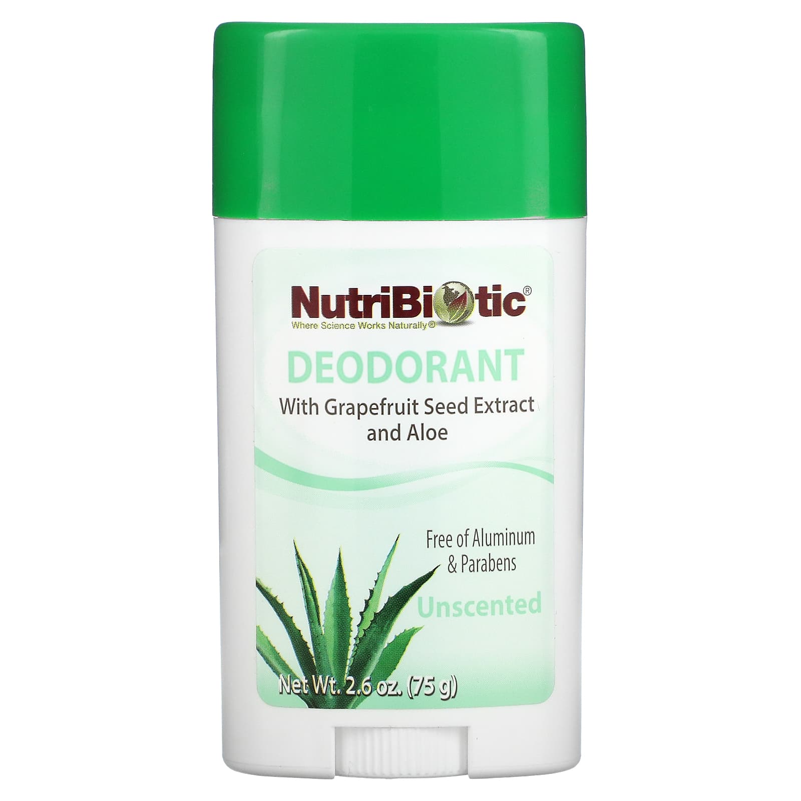 NutriBiotic-Deodorant-Unscented-2.6 oz (75 g)