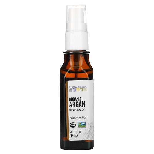 Aura Cacia-Organic Skin Care Oil-Rejuvenating-Argan-1 fl oz (30 ml)