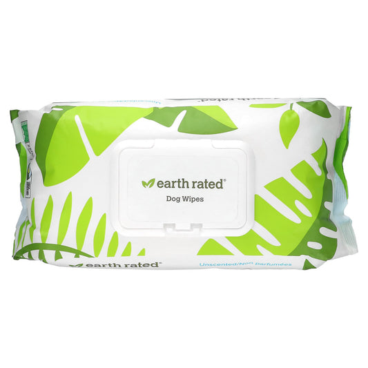 Earth Rated-Dog Wipes-Unscented-100 Wipes