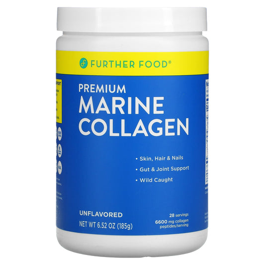 Further Food-Premium Marine Collagen Peptides-Unflavored-6.5 oz (185 g)