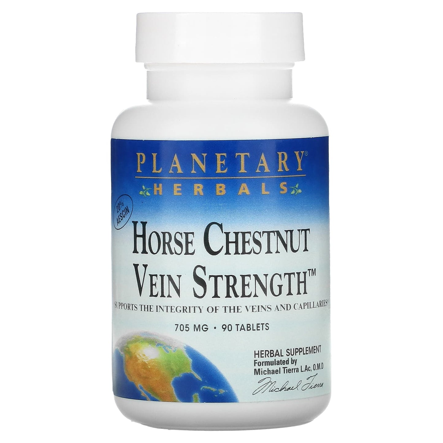 Planetary Herbals-Horse Chestnut Vein Strength-705 mg-90 Tablets