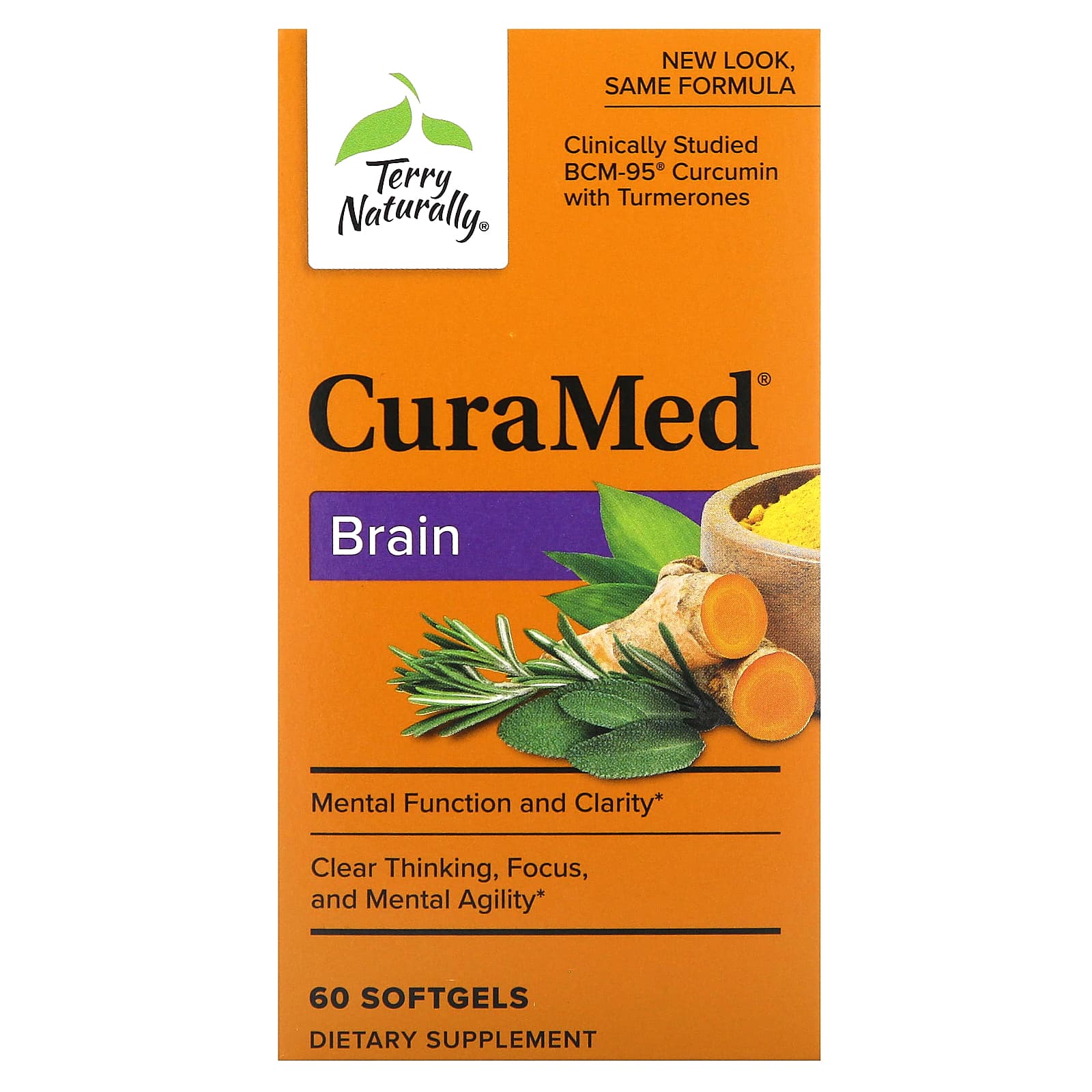 Terry Naturally-CuraMed-Brain-60 Softgels