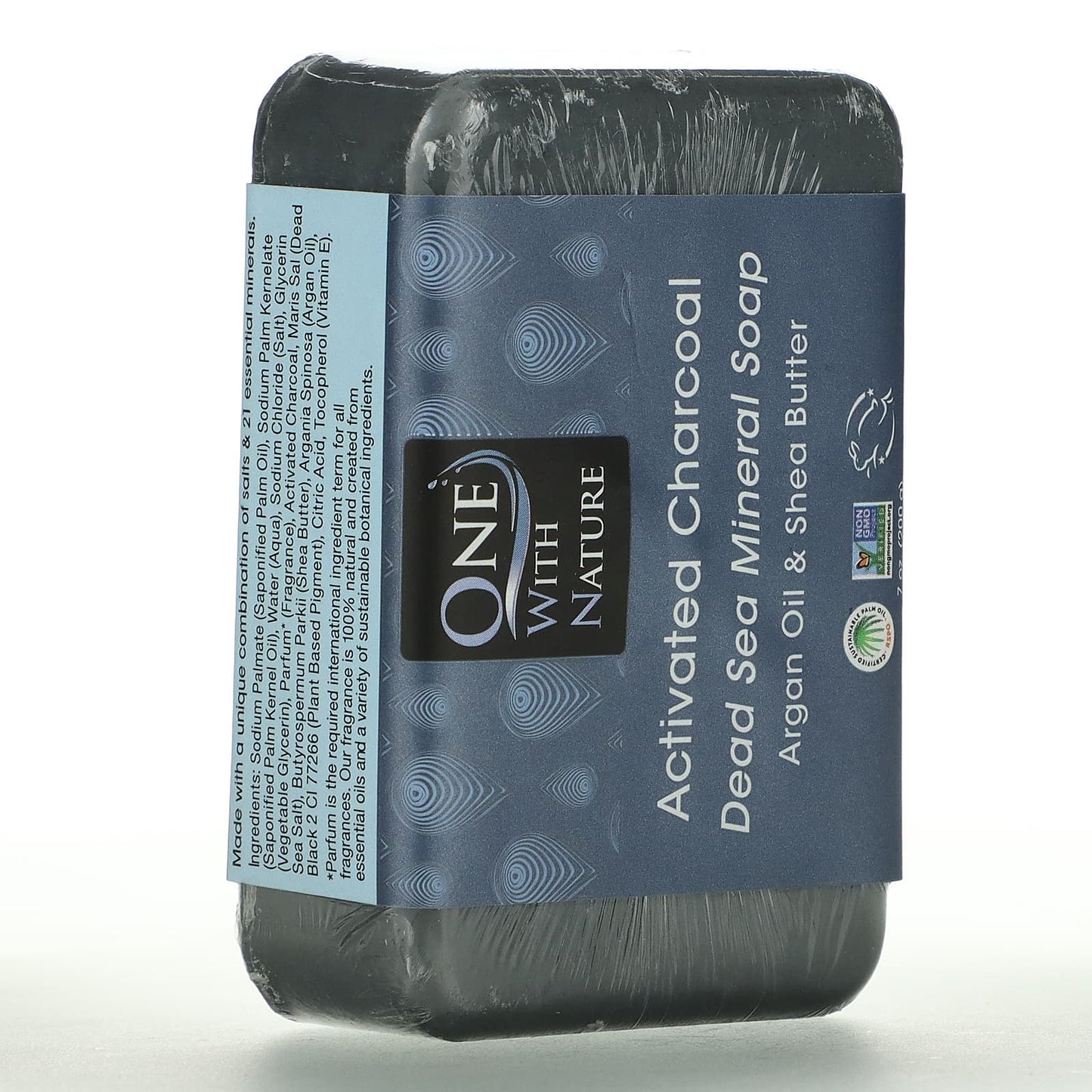 One with Nature, Dead Sea Mineral Soap Bar, Activated Charcoal, 7 oz (200 g)