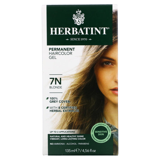 Herbatint-Permanent Haircolor Gel-7N Blonde-4.56 fl oz (135 ml)