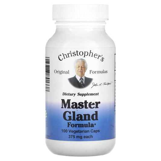 Christopher's Original Formulas-Master Gland Formula-375 mg-100 Vegetarian Caps