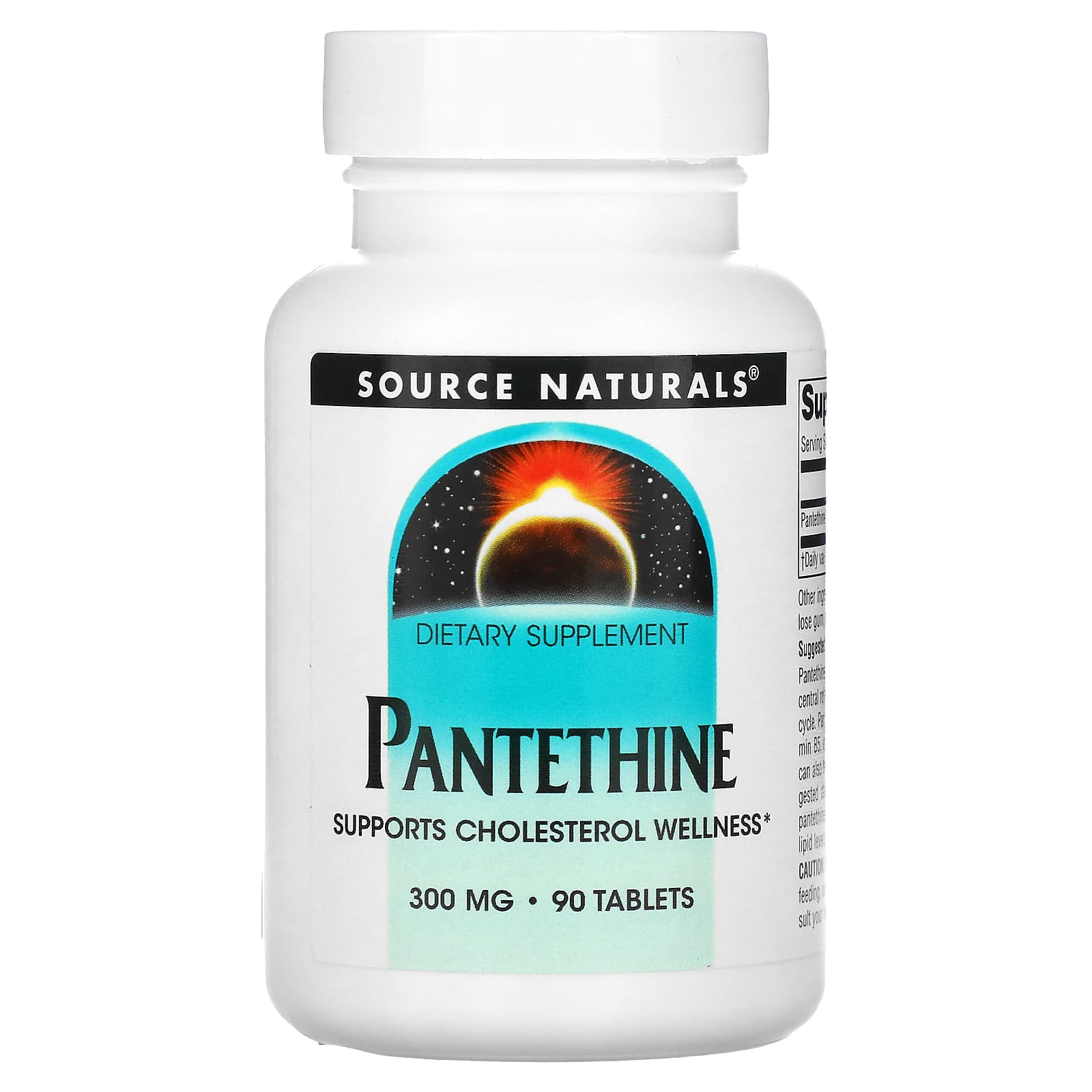 Source Naturals-Pantethine-300 mg-90 Tablets