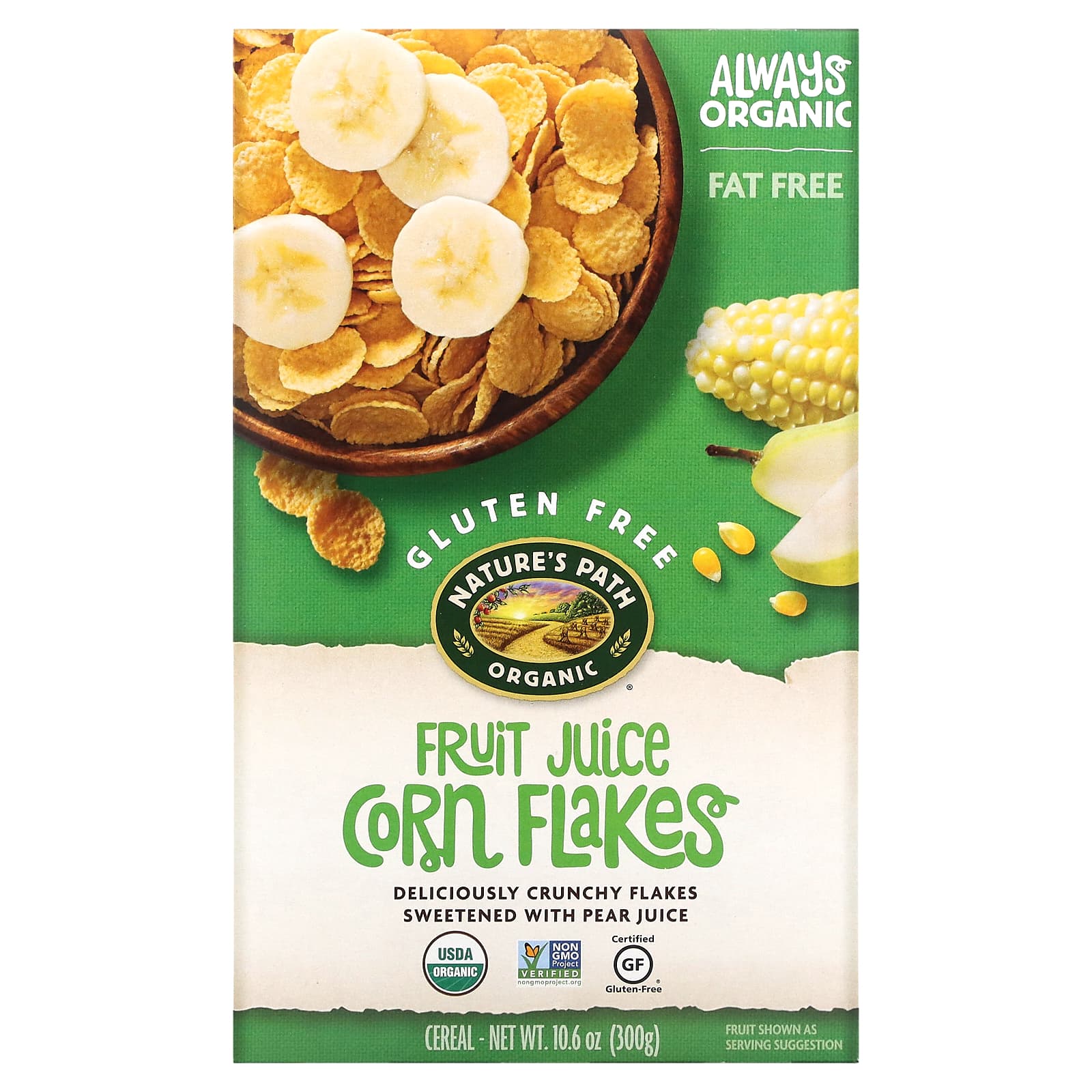 Nature's Path-Organic Fruit Juice Corn Flakes-10.6 oz (300 g)