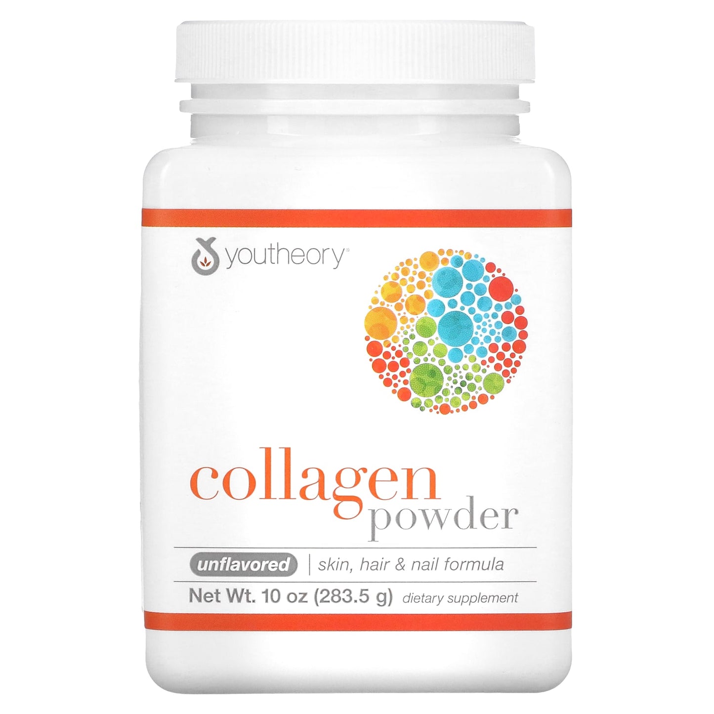 Youtheory-Collagen Powder-Unflavored-10 oz (283.5 g)