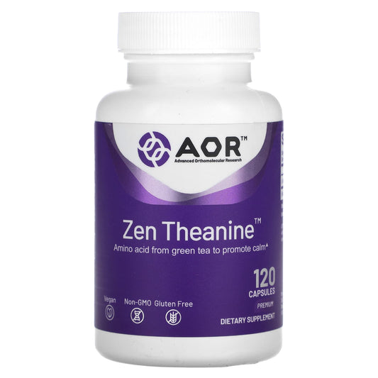 Advanced Orthomolecular Research AOR-Zen Theanine-120 Capsules