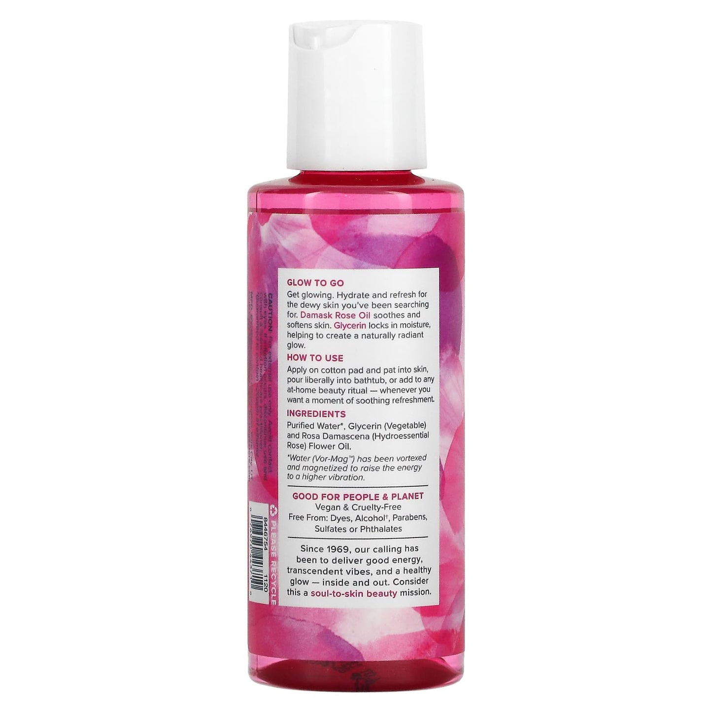 Heritage Store, Rosewater & Glycerin, Hydrating Facial Splash, 4 fl oz (118 ml)