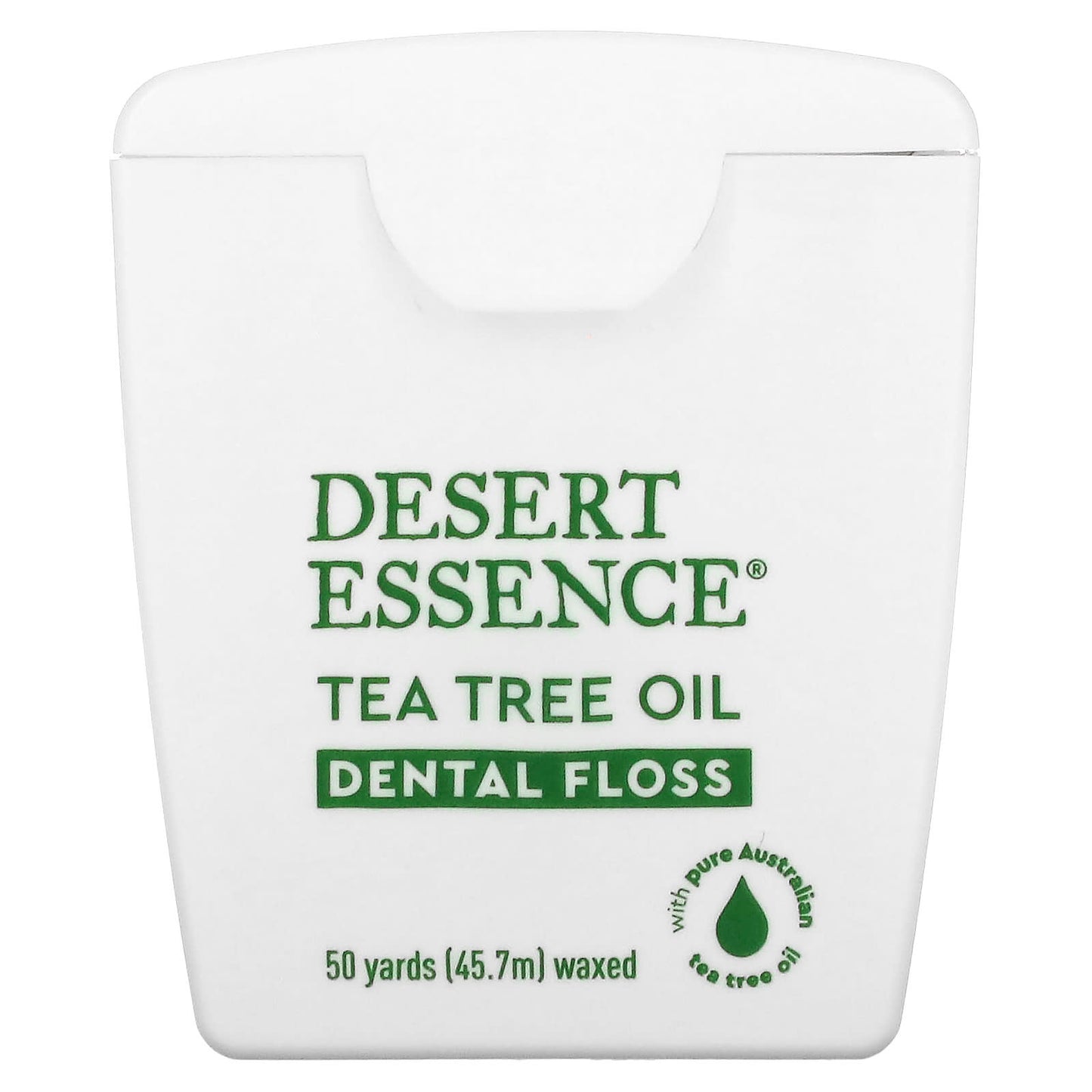 Desert Essence, Tea Tree Oil Dental Floss, Waxed, 50 Yds (45.7 m)