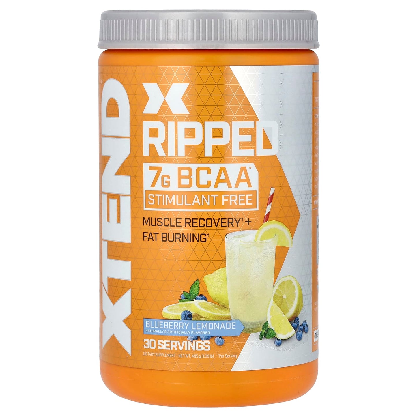 Xtend-Ripped-7G BCAA-Blueberry Lemonade-1.09 lbs (495 g)