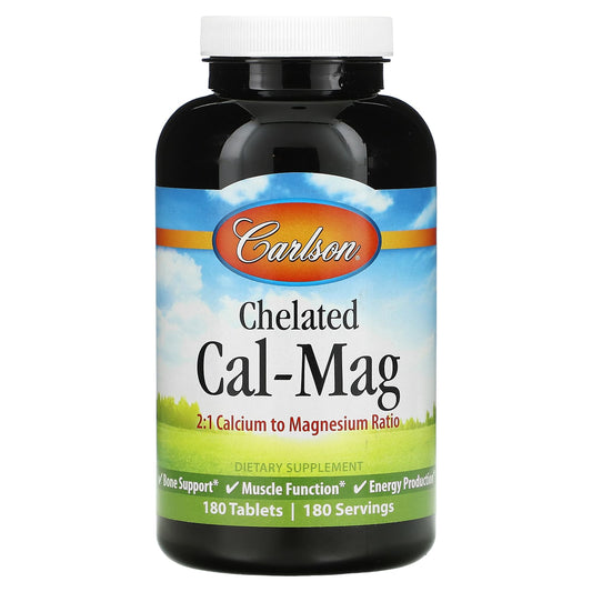 Carlson-Chelated Cal-Mag-180 Tablets