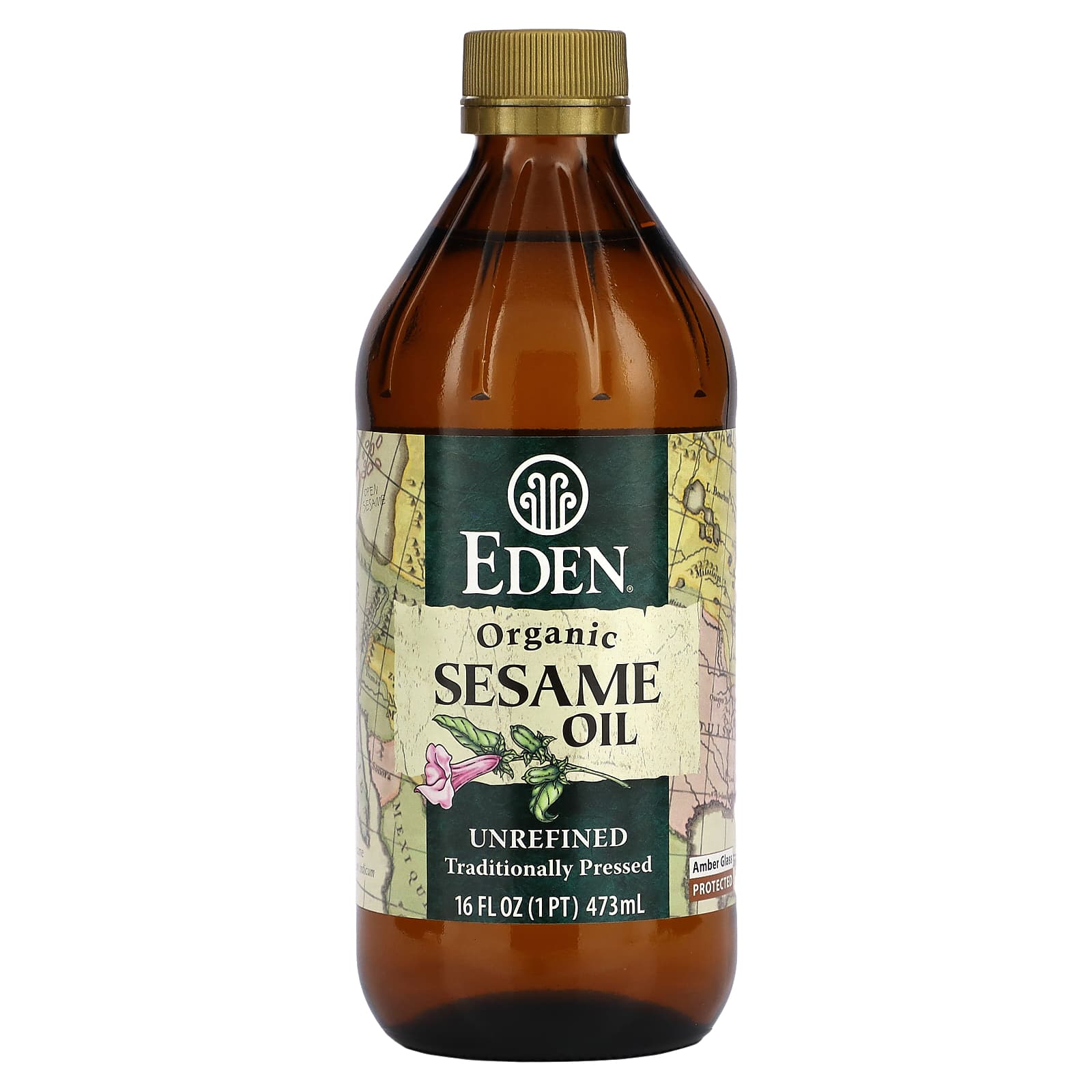 Eden Foods-Organic Sesame Oil-Unrefined-16 fl oz (473 ml)