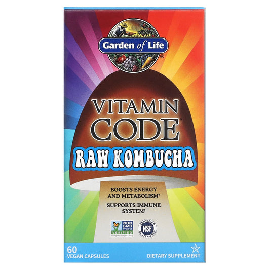 Garden of Life-Vitamin Code-RAW Kombucha-60 Vegan Capsules