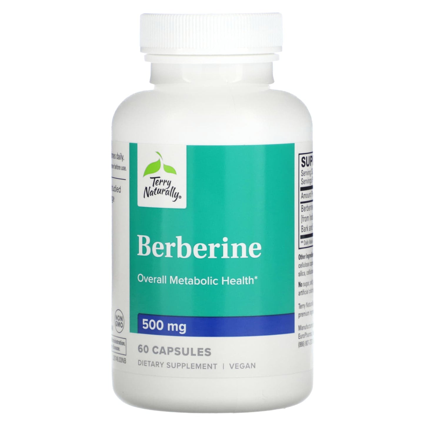 Terry Naturally, Berberine, 500 mg, 60 Capsules