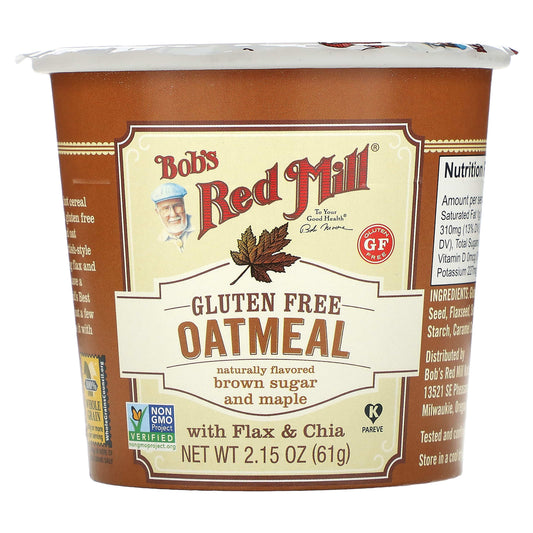 Bob's Red Mill-Oatmeal Cup-Brown Sugar and Maple-2.15 oz (61 g)