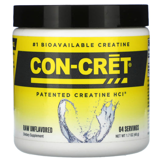 Con-Cret-Patented Creatine HCl-Raw Unflavored-1.7 oz (48 g)