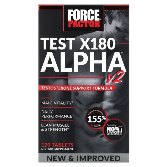 Force Factor-Test X180 Alpha V2-120 Tablets