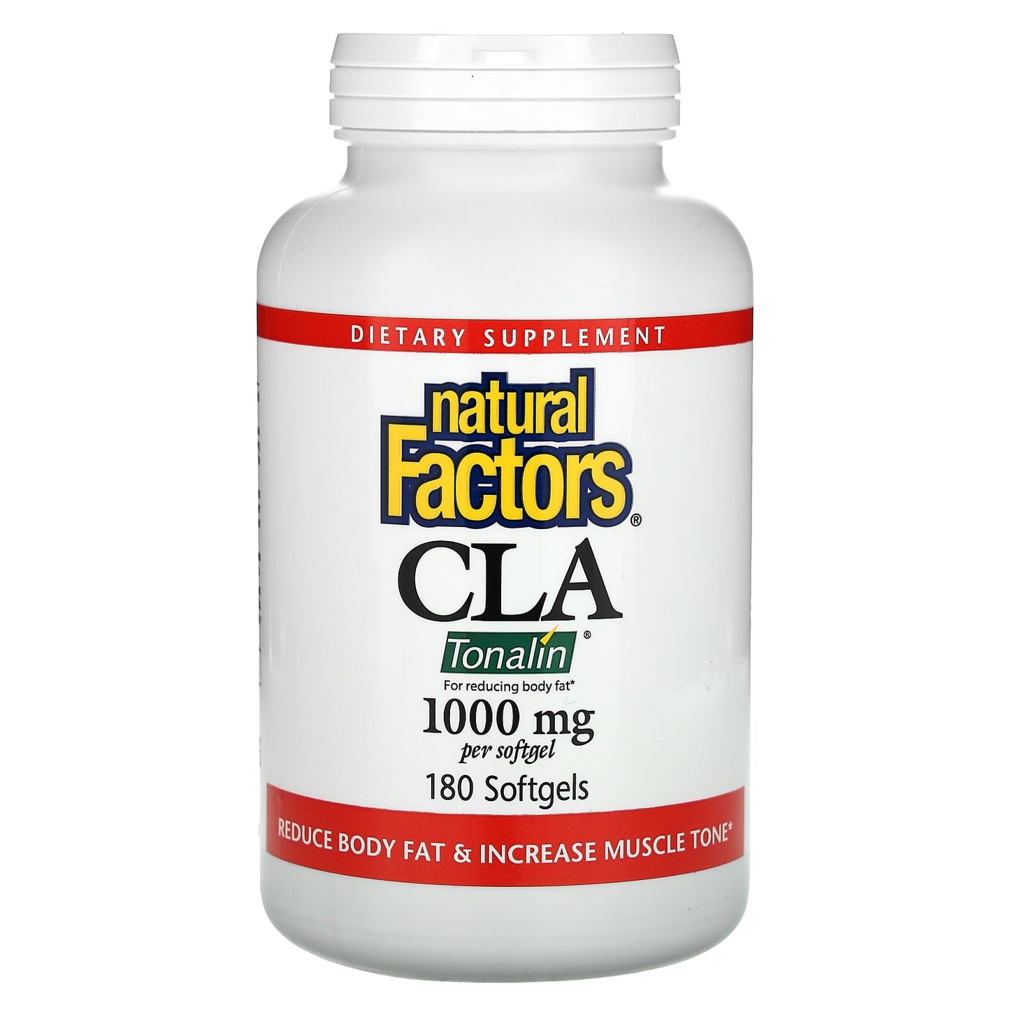 Natural Factors-CLA-1,000 mg-180 Softgels (500 mg per Softgel)