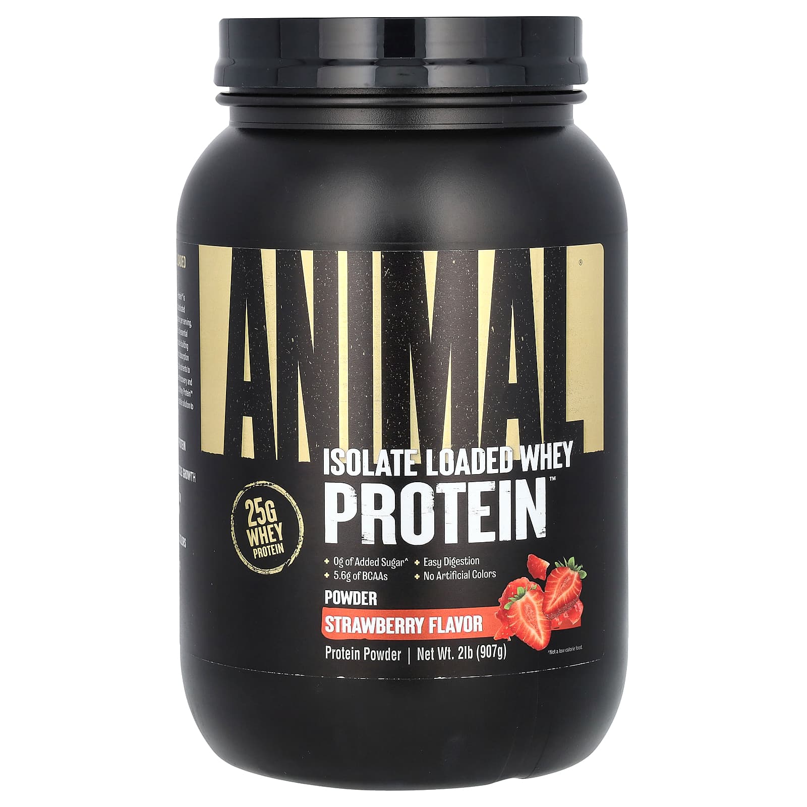 Animal-Animal-Isolate Loaded Whey Protein Powder-Strawberry-2 lb (907 g)