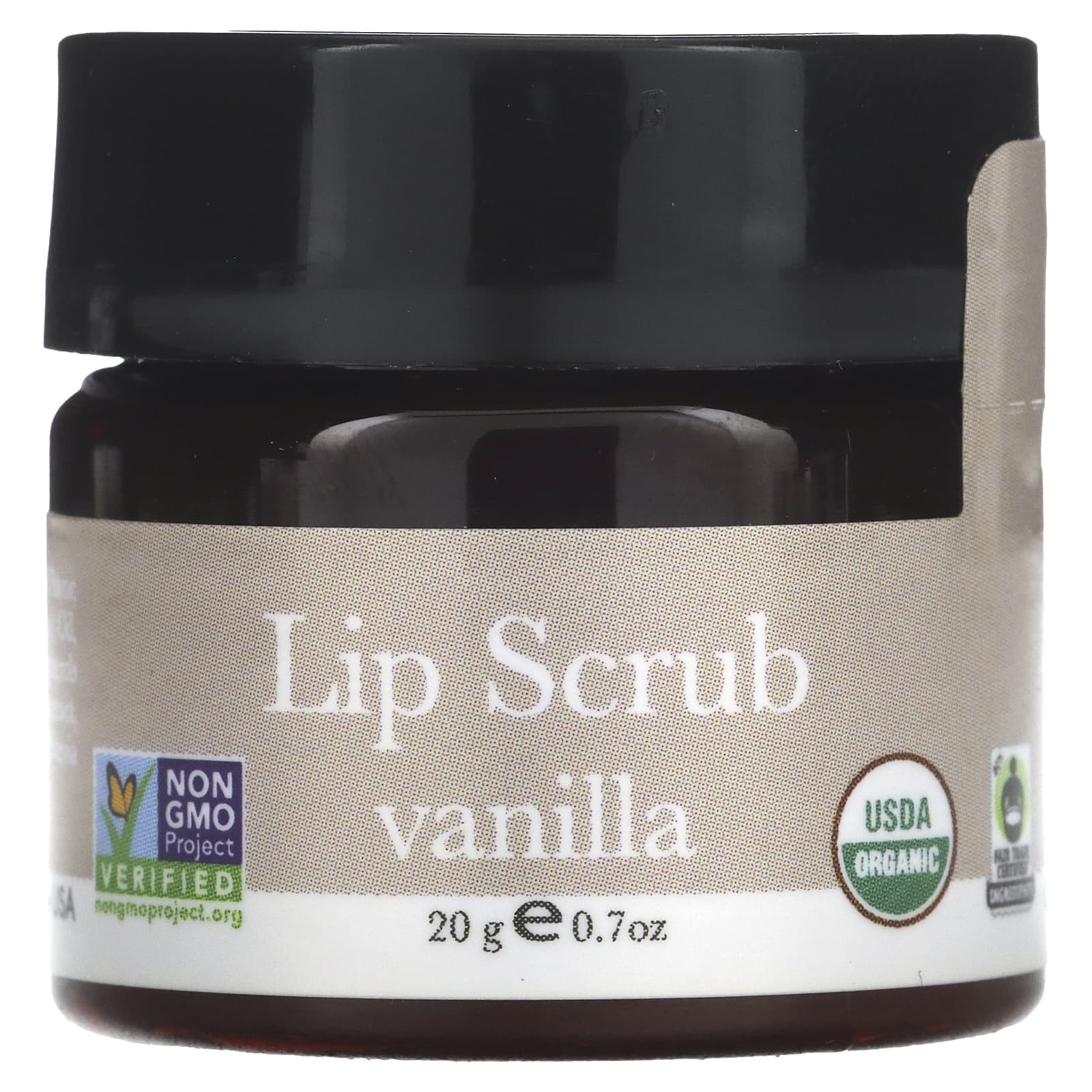 Beauty By Earth-Lip Scrub-Vanilla-0.7 oz (20 g)