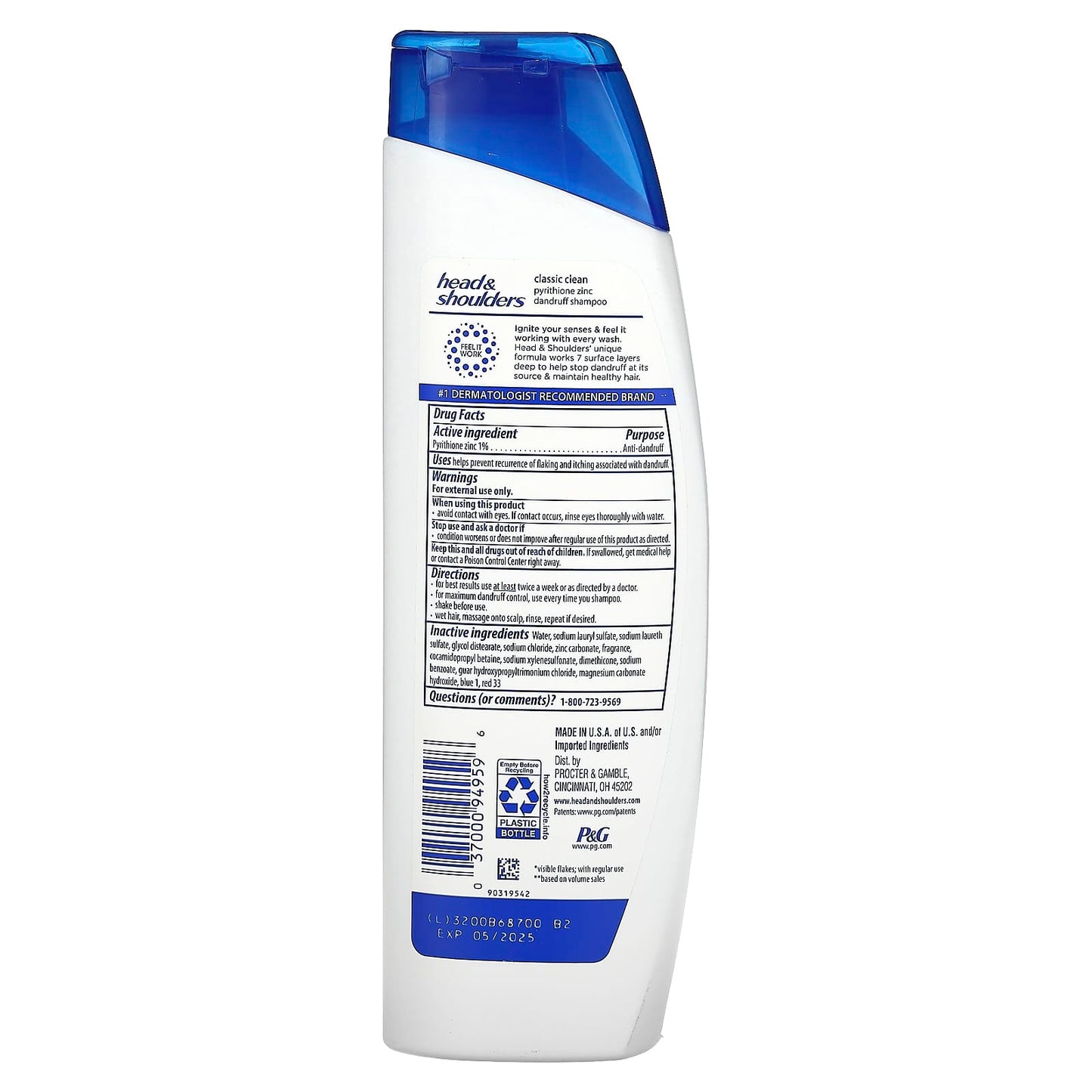 Head & Shoulders, Daily Shampoo, Classic Clean, 8.45 fl oz (250 ml)