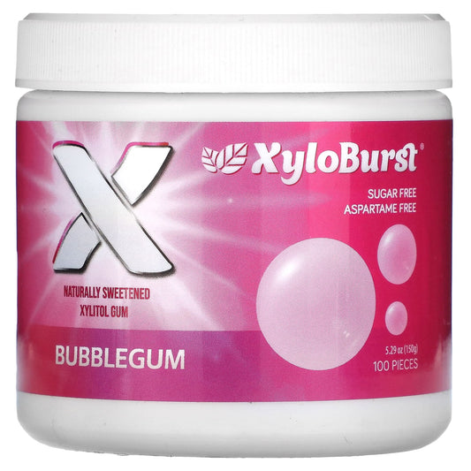 Xyloburst-Xylitol Gum-Bubble Gum-100 Pieces-5.29 oz (150 g)