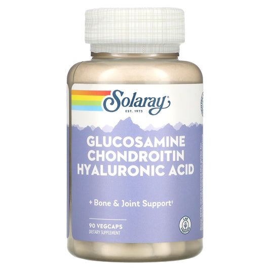 Solaray-Glucosamine Chondroitin Hyaluronic Acid-90 VegCaps