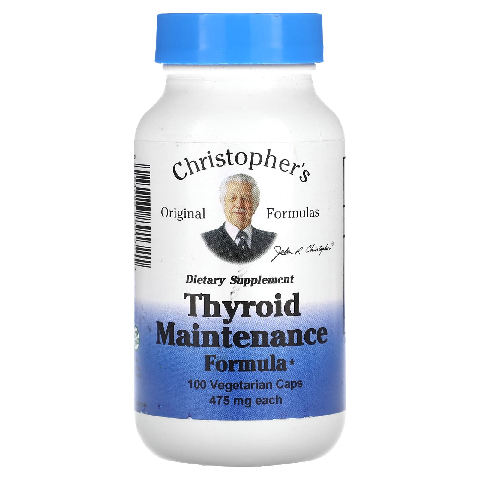 Christopher's Original Formulas-Thyroid Maintenance Formula-475 mg-100 Vegetarian Caps