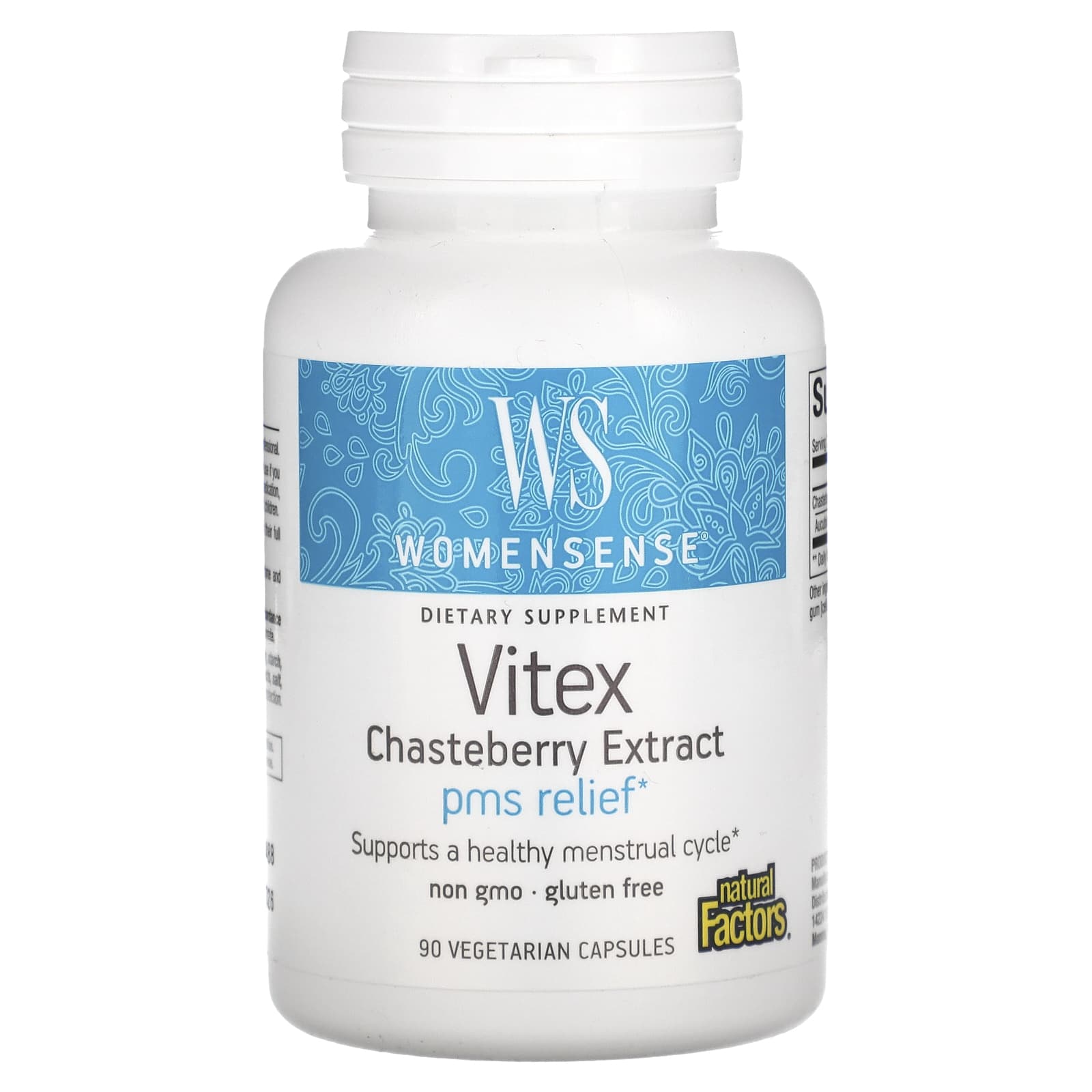 Natural Factors-Womensense-Vitex Chasteberry Extract-90 Vegetarian Capsules