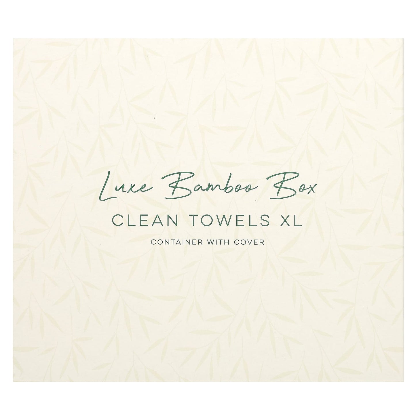 Clean Skin Club, Luxe Bamboo Box, Clean Towels XL, Container with Cover , 50 Count