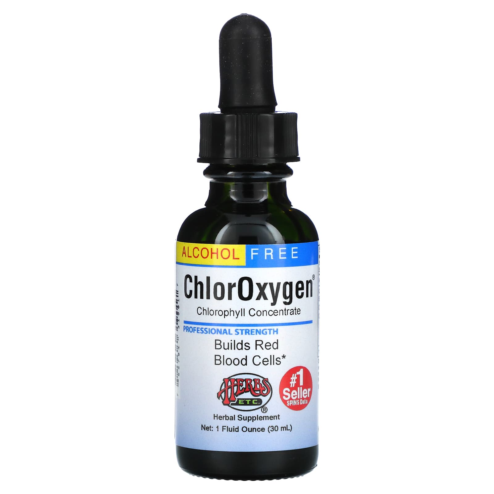 Herbs Etc.-ChlorOxygen-Chlorophyll Concentrate-Alcohol Free-1 fl oz (30 ml)