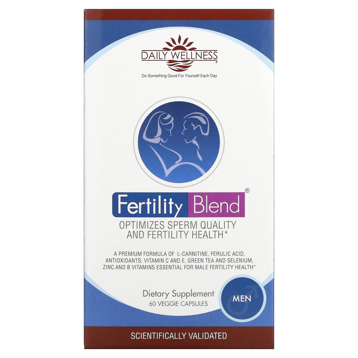 Daily Wellness Company-Fertility Blend-Men-60 Veggie Capsules