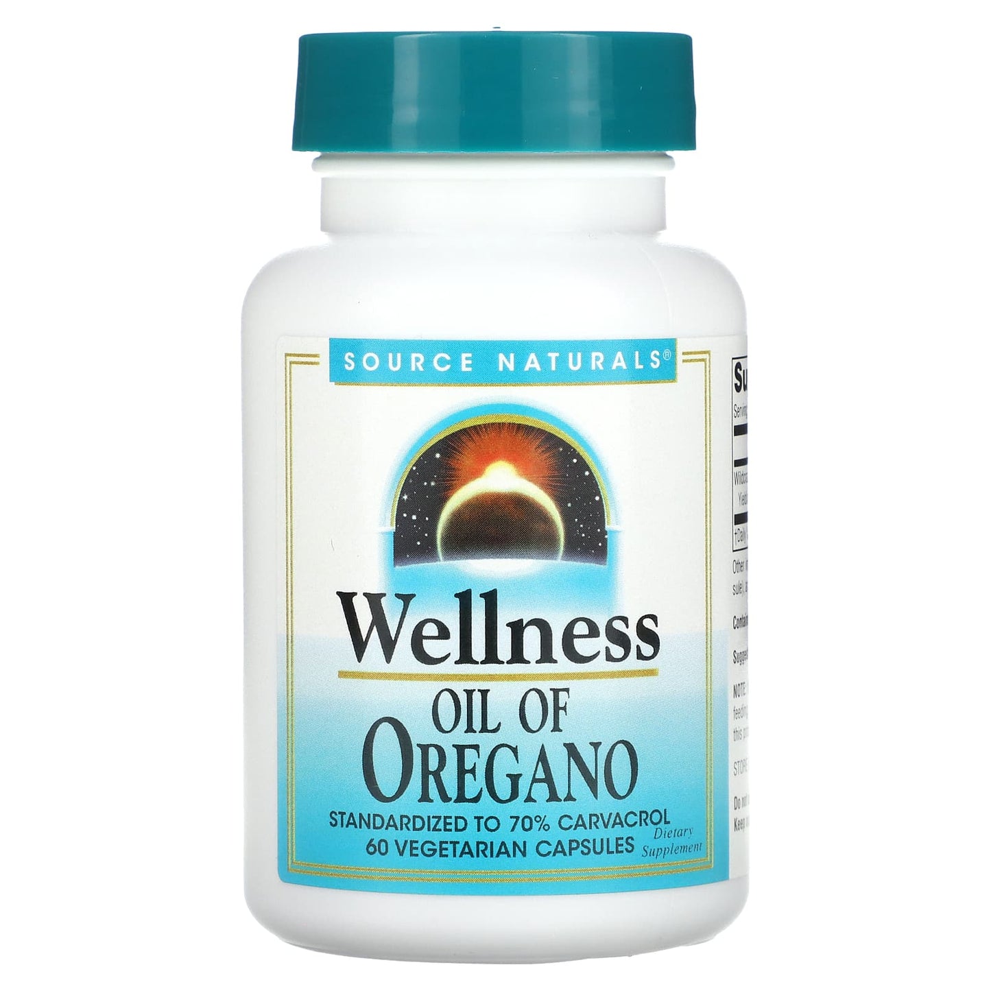 Source Naturals-Wellness-Oil of Oregano-60 Vegetarian Capsules