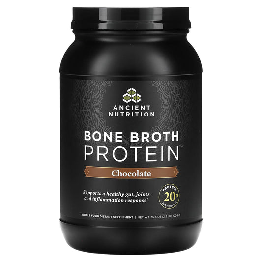 Ancient Nutrition-Bone Broth Protein-Chocolate-2.2 lbs (1,008 g)