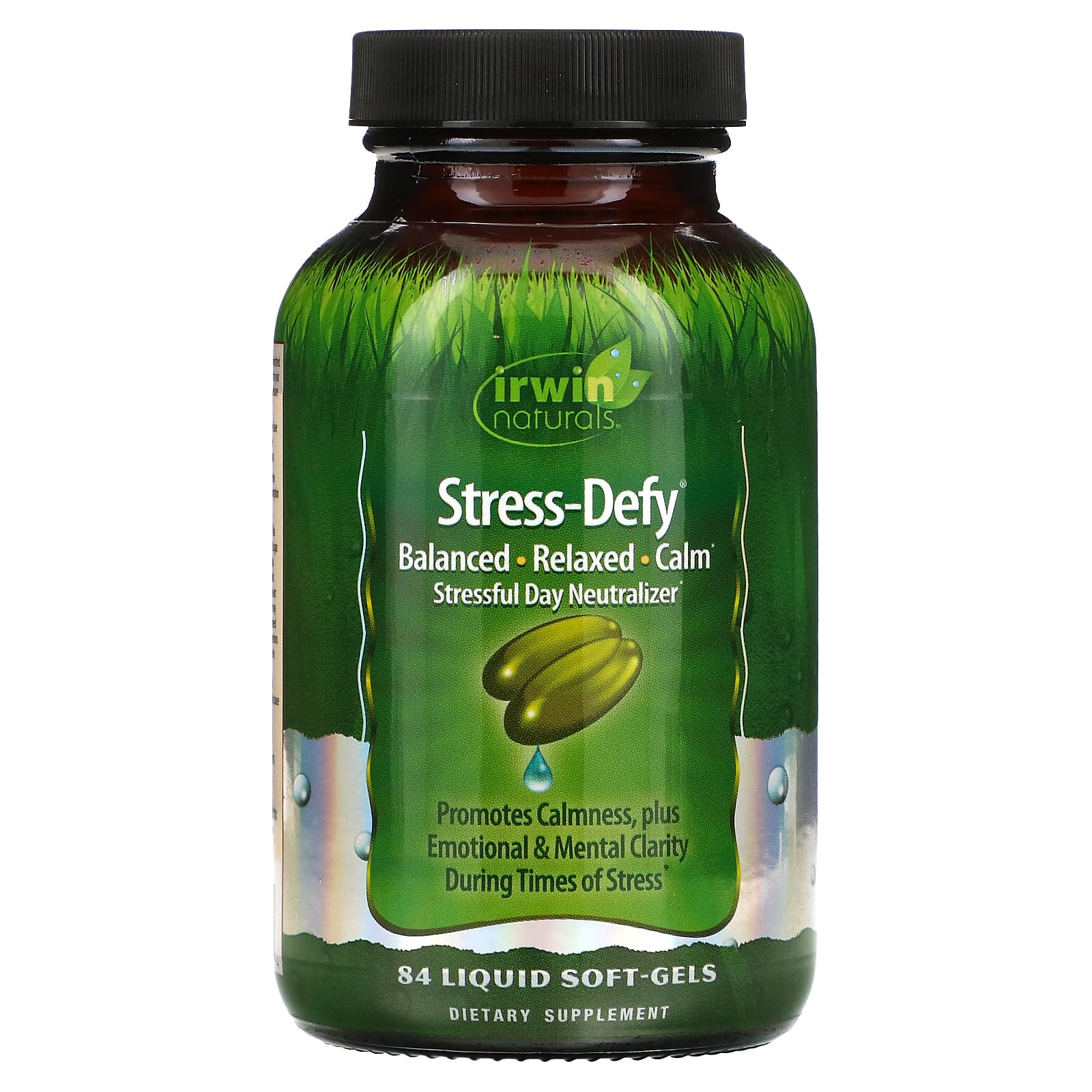 Irwin Naturals-Stress-Defy-84 Liquid Soft-Gels