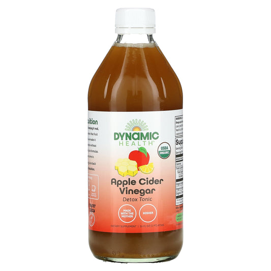 Dynamic Health-Apple Cider Vinegar Detox Tonic-16 fl oz (473 ml)