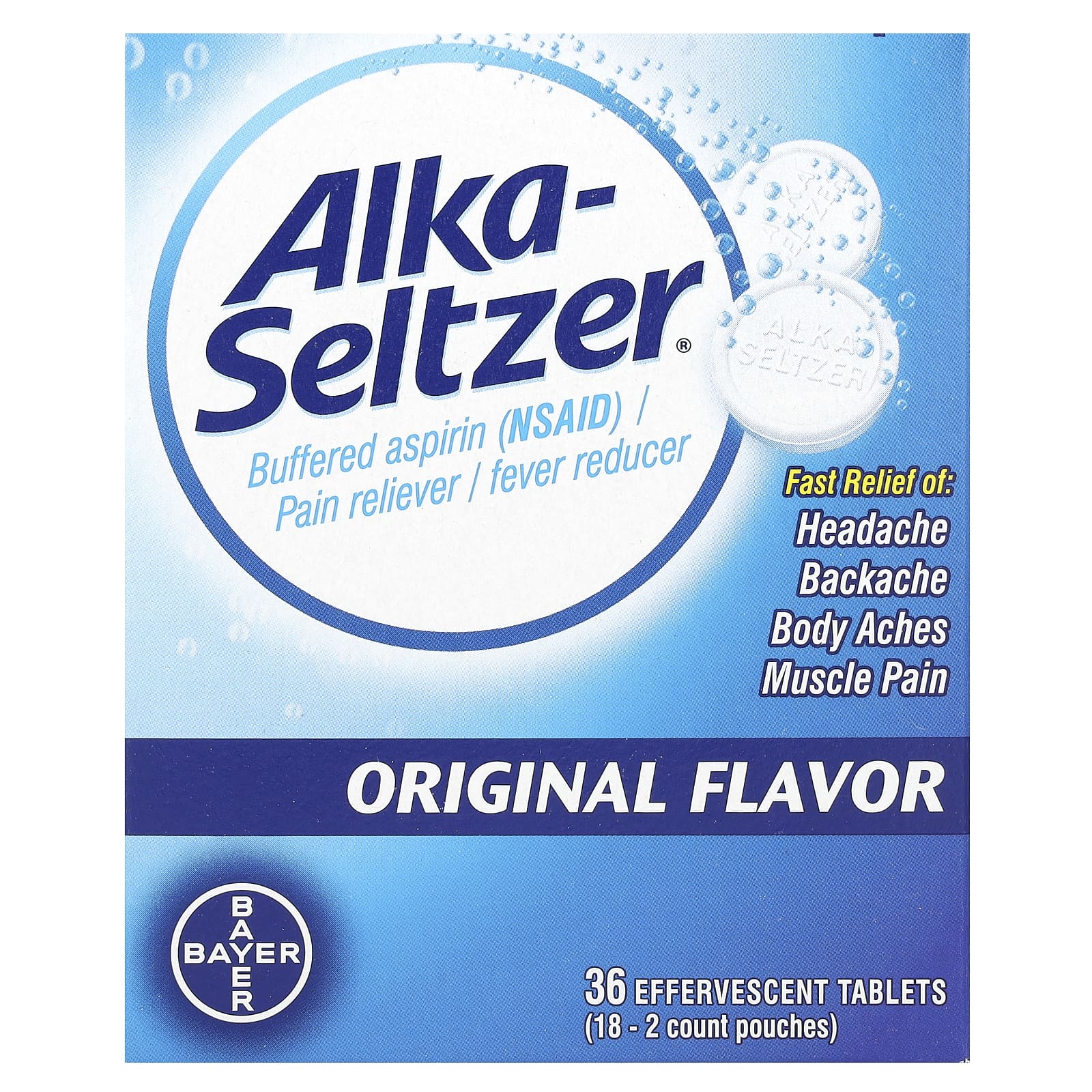 Alka-Seltzer-Original -36 Effervescent Tablets