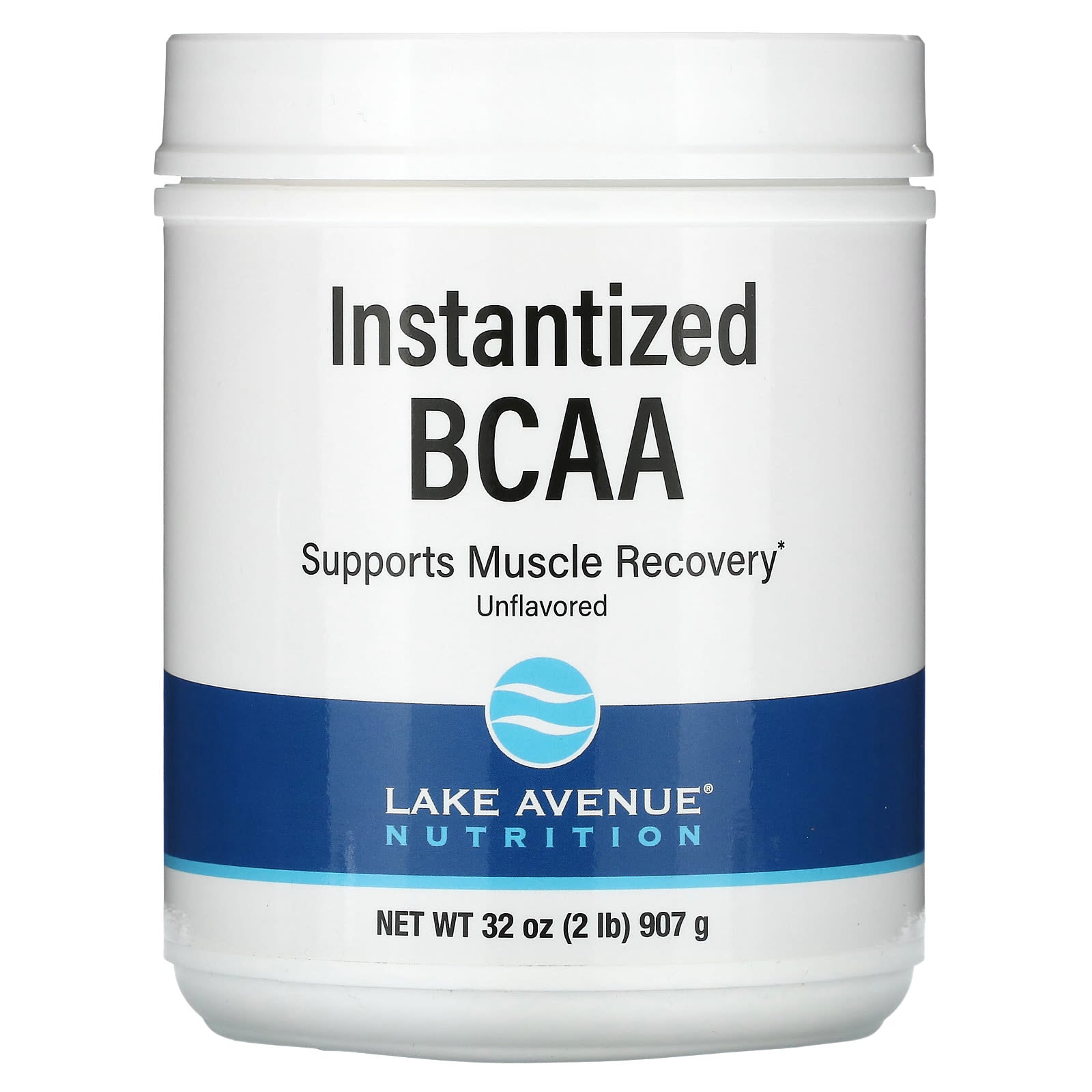 Lake Avenue Nutrition-Instantized BCAA Powder-Unflavored-32 oz (907 g)