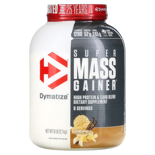 Dymatize-Super Mass Gainer-Gourmet Vanilla-6 lbs (2.7 kg)