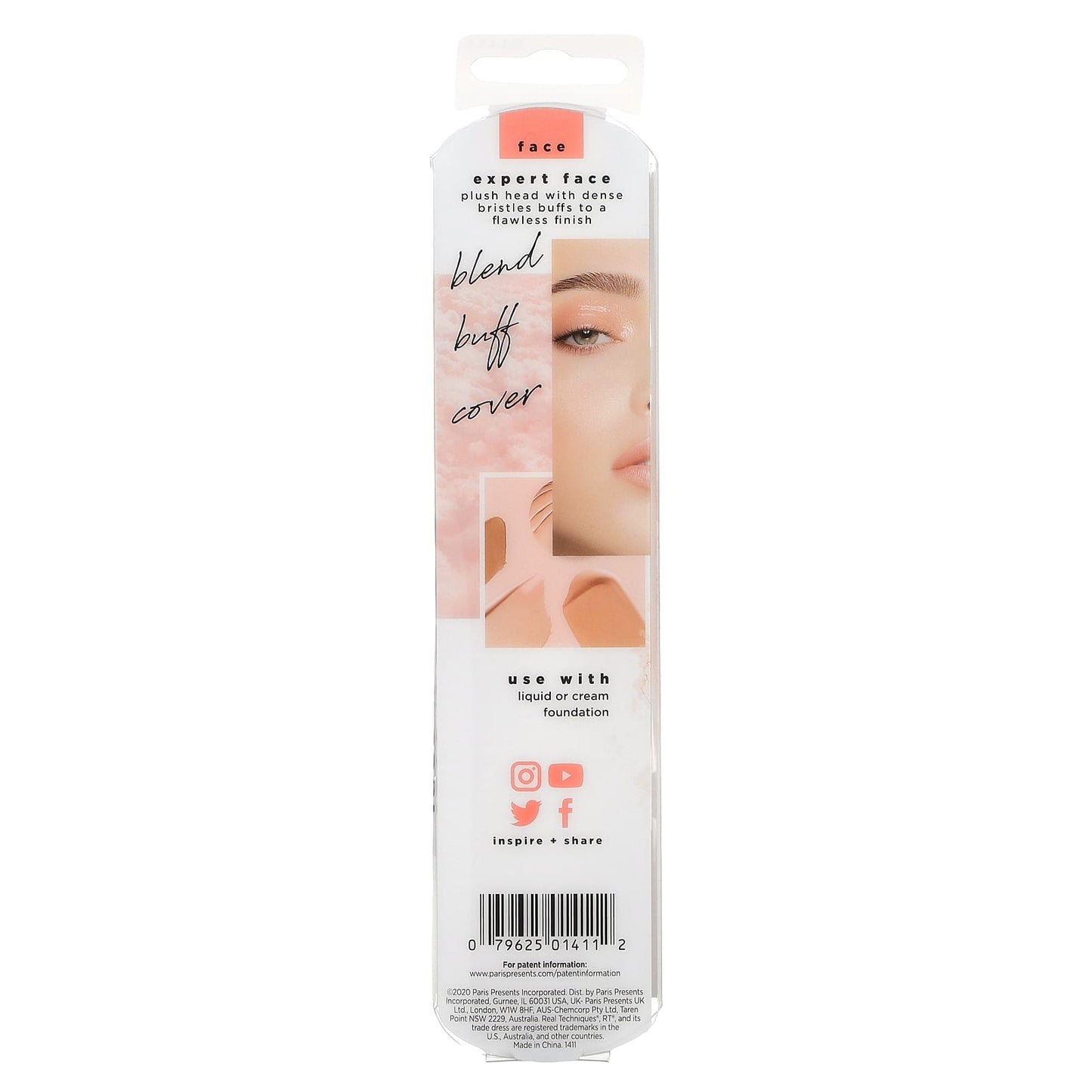 Real Techniques, Expert Face Brush, For Foundation, 1 Brush