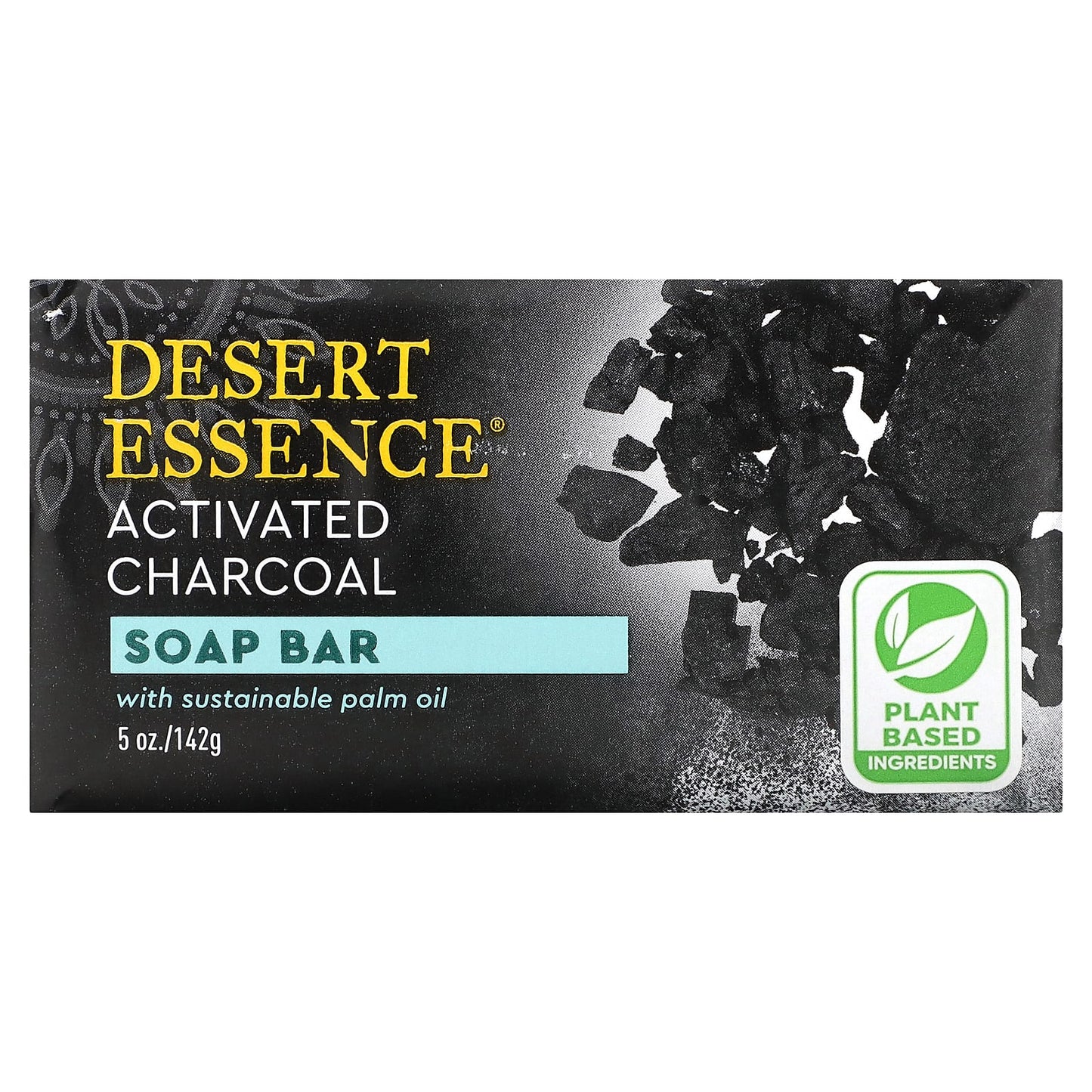 Desert Essence-Soap Bar-Activated Charcoal-5 oz (142 g)