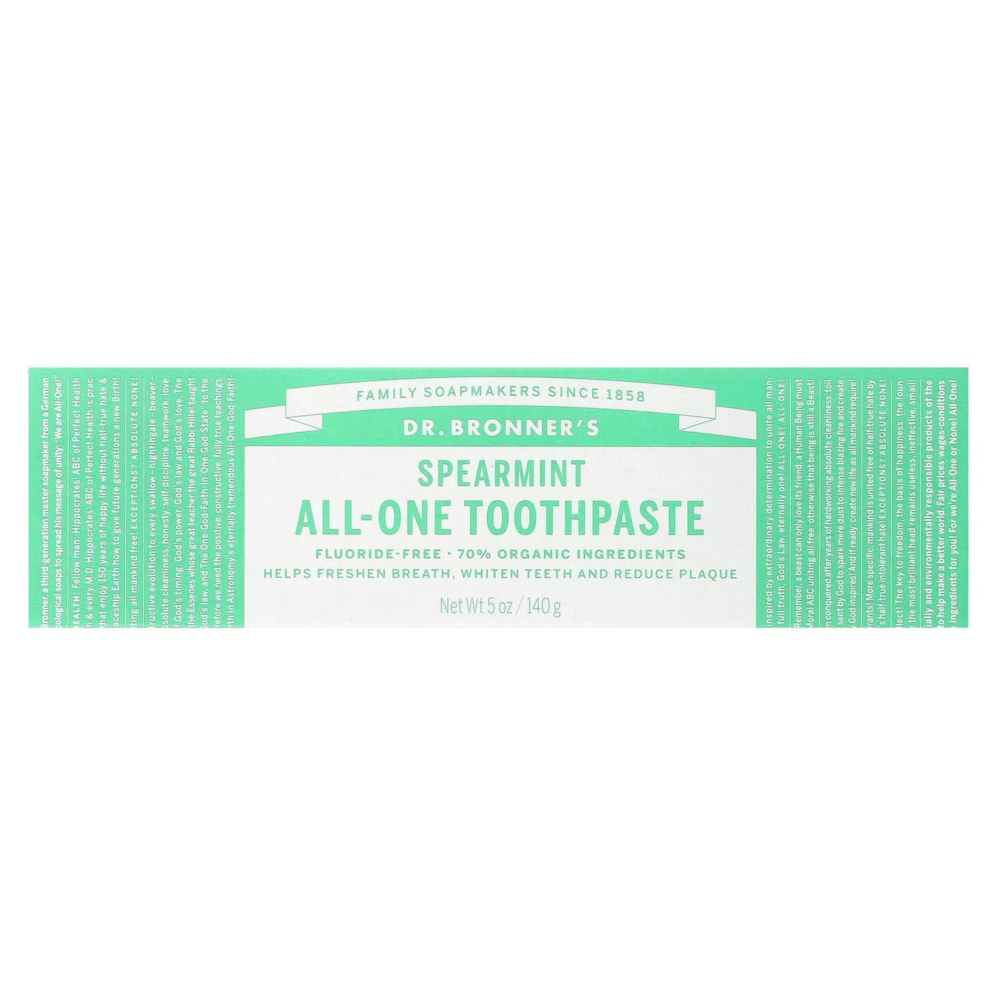 Dr. Bronner's, All-One Toothpaste, Spearmint, 5 oz (140 g)