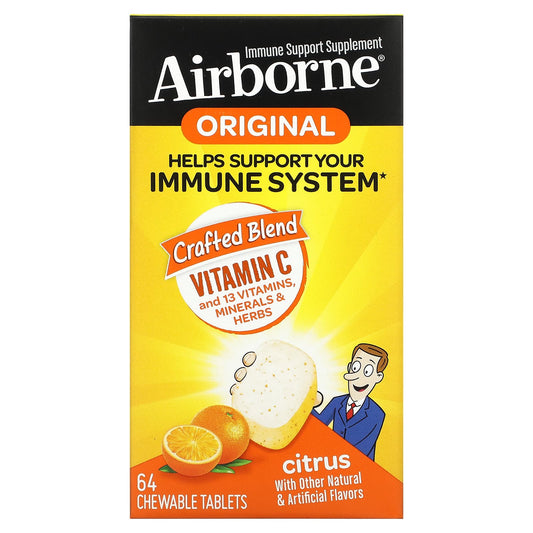 AirBorne-Original Vitamin C-Citrus-64 Chewable Tablets