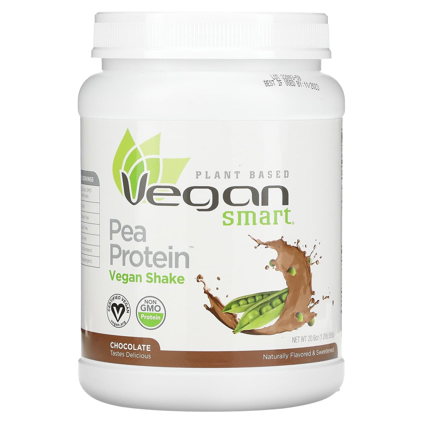 VeganSmart-Pea Protein Vegan Shake-Chocolate-1.2 lb (585 g)