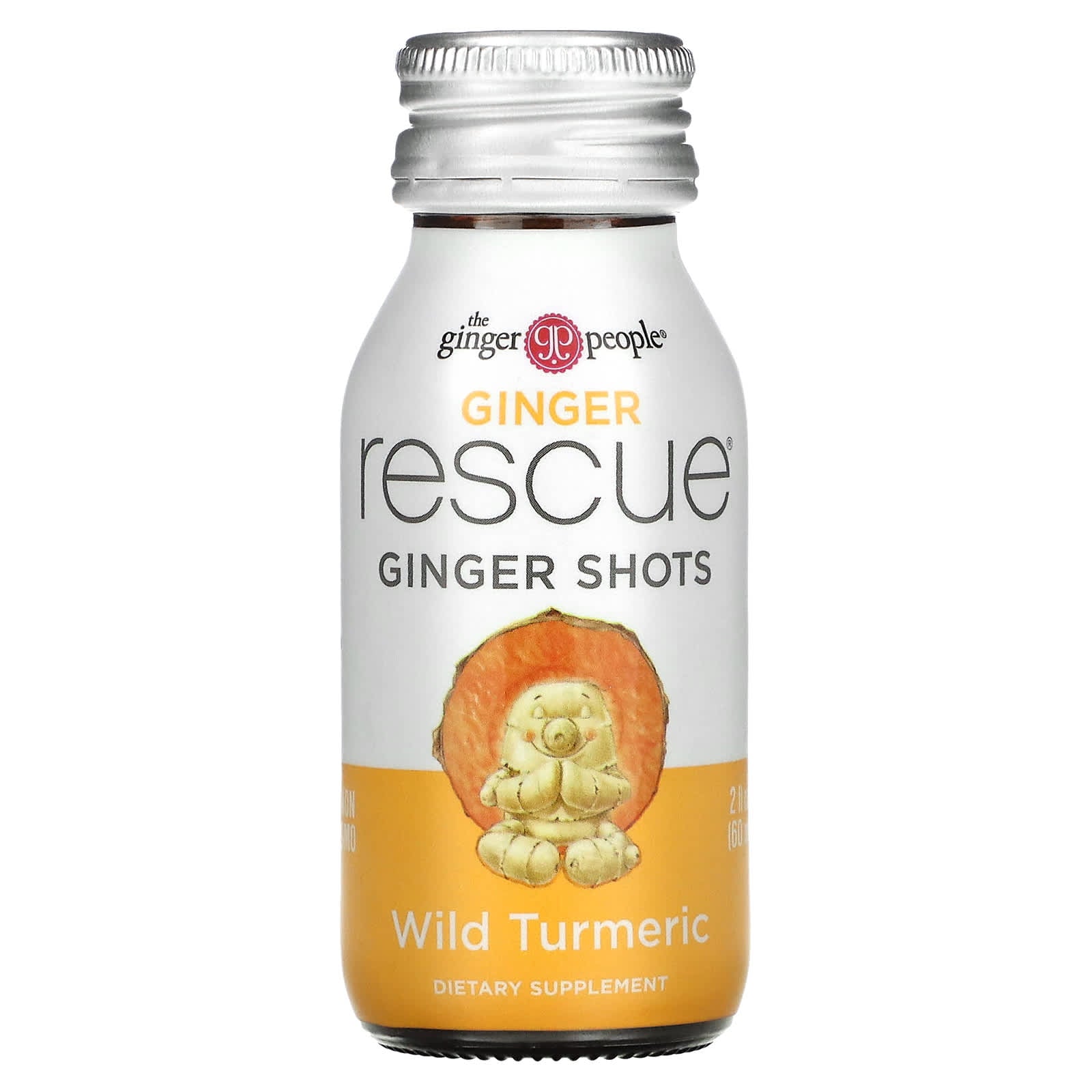 The Ginger People-Ginger Rescue Shots-Wild Turmeric-2 fl oz (60 ml)