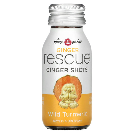 The Ginger People-Ginger Rescue Shots-Wild Turmeric-2 fl oz (60 ml)